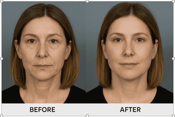 Before and After Result of Facial Rejuvenation